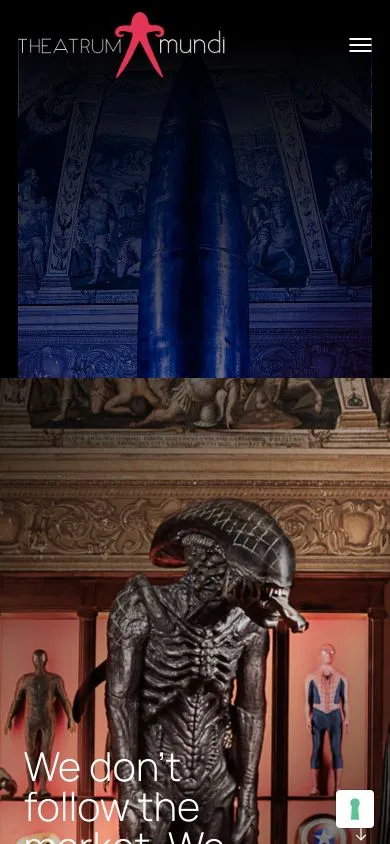 Versione mobile del sito Theatrum Mundi
