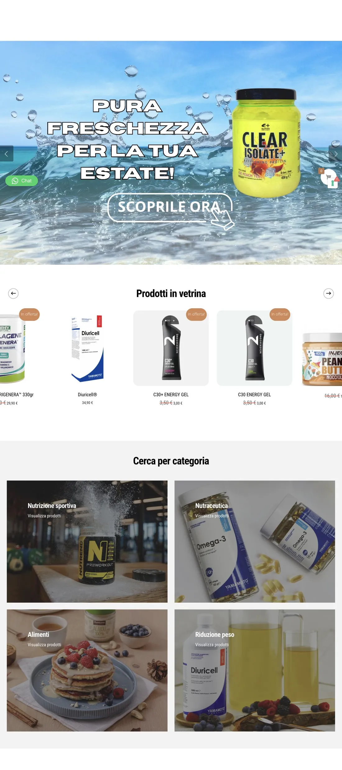 Anteprima desktop del sito Nutrimind Shop