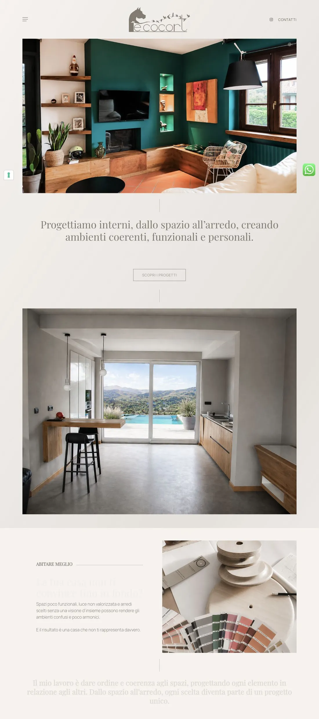 Anteprima desktop del sito Le Cocort